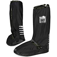 Los mejores  - PERLETTI - Cubrecalzados Impermeables Negros Altos - Cubrezapatillas Reflectantes Antideslizantes - Galochas Lluvia…